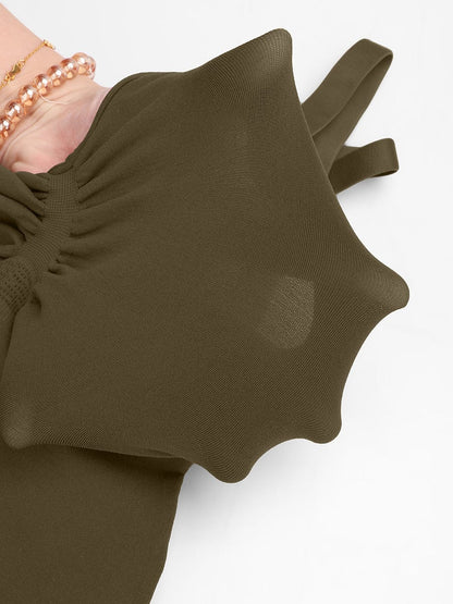 Body gainant culotte | Bretelles fines réglables