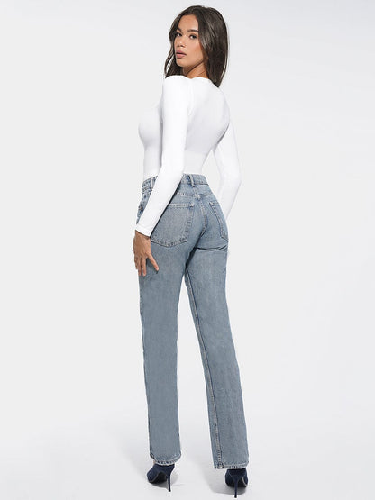 Body gainant culotte | Manches longues