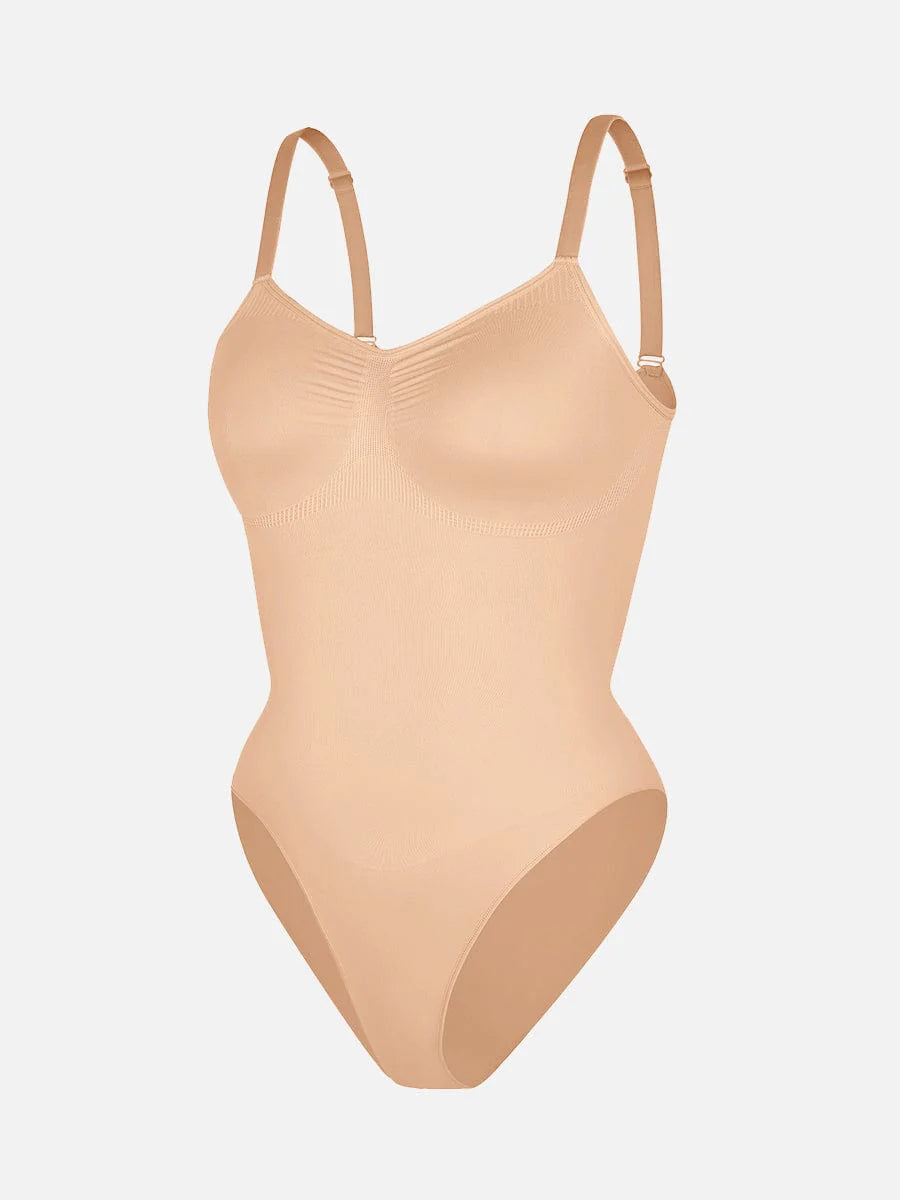 Body gainant culotte | Bretelles fines réglables