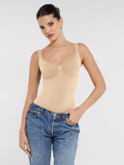 Body Culotte Gainant | Bretelles larges ajustables