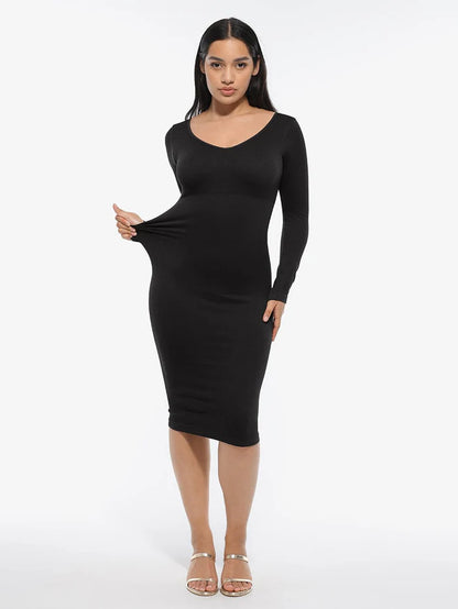 Robe Gainante | Manches longues
