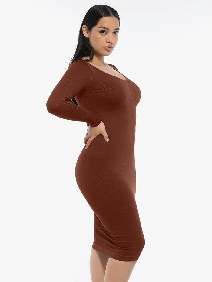 Robe Gainante | Manches longues